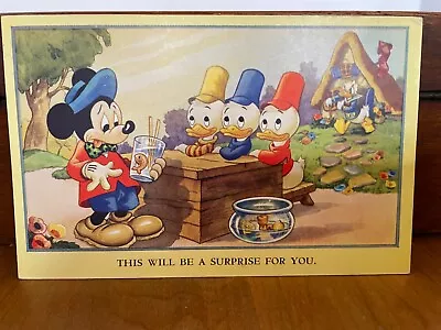 Mickey Mouse Postcard By Valentine And Sons London • $4