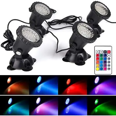 RGB Changing LED Light Submersible Lamp Underwater Garden Pool Pond Lights Lamp • £22.79