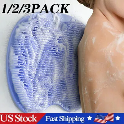 Shower Foot Back Scrubber Massage Pad Body Bath Soft Brush Mat Cleaning Bathroom • $14.79