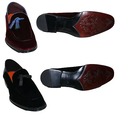 Tallia Fabio Collection Men's Velvet Slip-On Smoking Slippers Dress Shoes NIB • $35.95
