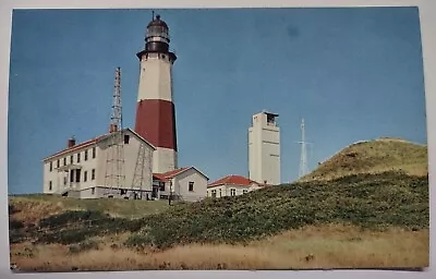 Montauk Point Lighthouse Long Island New York Chrome Postcard Unposted B • $4.45