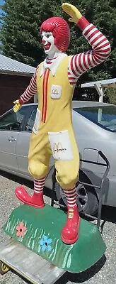 Vintage Original Ronald McDonald Life Size Statue!  70” Tall Fiberglass Figure. • $3500