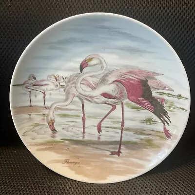 Kaiser Flamingo Plate Made In Germany Flamingos H. Arndt Salad Dessert Appetizer • $14