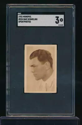 1932 Monopol Sportphotos Boxing #224 Max Schmeling SGC 3 Dead Centered * • $85