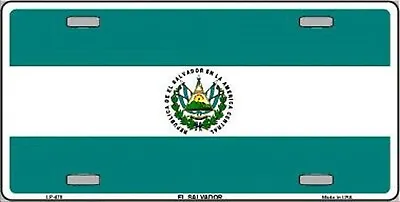 El Salvador Flag Metal License Plate • $6.95