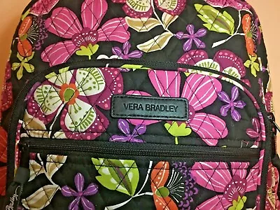 Super Cute NWOT Vera Bradley Floral Campus School Quilted Backpack/bookbag • $74.99