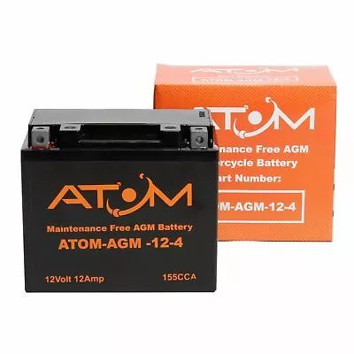 YTZ12-BS Atom AGM Motorcycle Battery 12V For Triumph Sprint 1050 ST 05-10 • £39.99