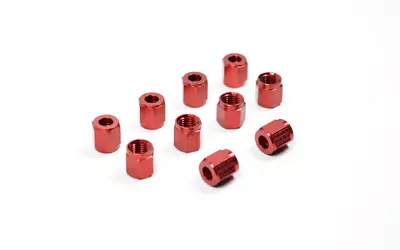 (10 Pack)  481824-10 Fragola -4 AN Tube Nut Aluminum Red Anodized • $18.31