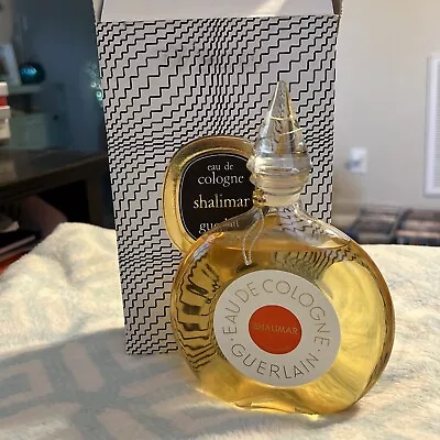 Guerlain Vintage Shalimar Perfume Eau De Cologne 6 Oz RARE No. 306. GLASS TOP** • $224.99