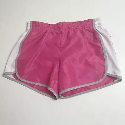 Danskin Now Womens Running Gym Shorts Pink Flame Silver XS 0-2 • $6.96
