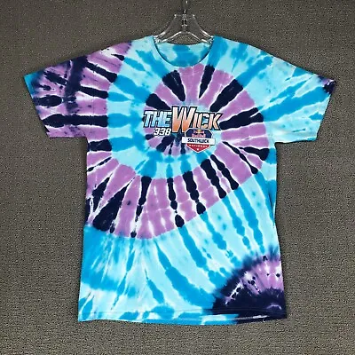 Motocross Shirt Adult Medium Blue Purple Tie Dye Red Bull The Wick Outdoor Adult • $11.99