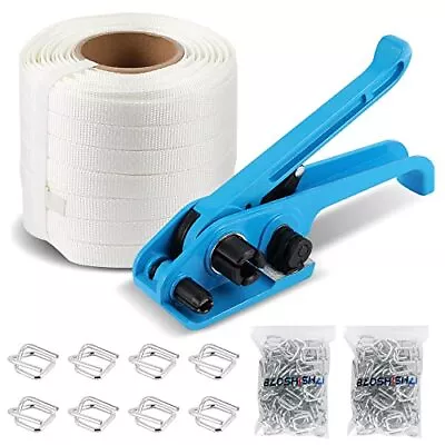 Banding Strapping Kit Packaging 3/4'' Width 328' Length Woven Cord Strapping Hea • $108.15