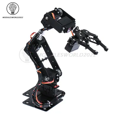 Robotic Arm Kit 6DOF Programming Robot Arm DIY Clamp Claw Kit Without Servo US • $37.99