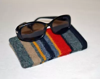 SunGlasses Eyeglasses Glasses Case Pouch Green Yakima Camp Wool Blanket Fabric • $21