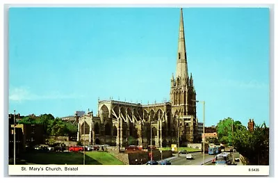 Postcard Bristol England St Mary's Church • $5.27