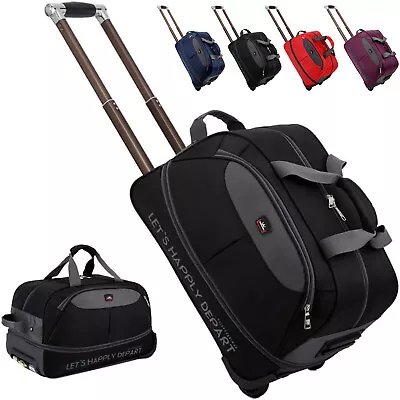 Expandable Rolling Duffel Bag Carry-on Luggage Travel Suitcase Bag W/ Wheels • $35.19