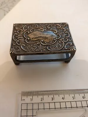 Vintage Silver Matchbox Holder • £4.99