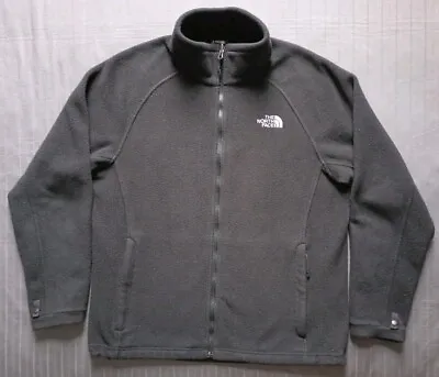 The North Face Full Zip Fleece Jacket Men's Large Black Mock Neck • $16.25