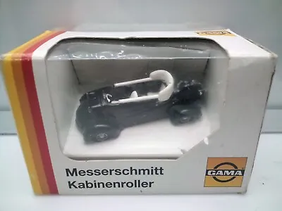 Gama 1:43 Scale / Messerschmitt Kabinenroller Tiger Cabrio -Black - Model Car X1 • $19.30