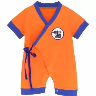 Baby Romper Jumpsuits Cosplay Newborn Cotton Bodysuit Goku Dragon Ball 3-6M • $7.90