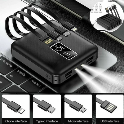 $19.99 • Buy Pocket 900000mAh Power Bank Charger External Battery 2USB Mini For Mobile Phone