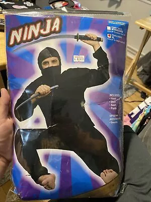 Ninja Costume Adult Mens X-Large Halloween W/ Hood Shirt Sash & Pants XL • $24.99