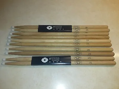 (5) Pairs Vintage (Chicago Drum Exchange)-4 Star 2B Natural Maple Drumsticks • $32.50