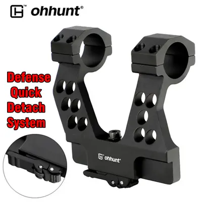 Tactical 25.4mm 30mm Side Scope Mount Ring W/ Defense Quick Detach System Ohhun • $32.88