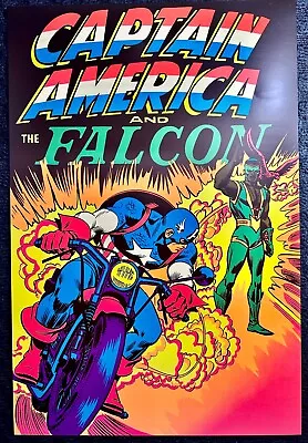 Captain America And The Falcon Black Light Marvel Comic Poster By John Romita • $33.50