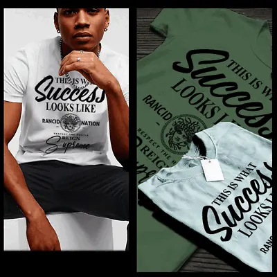Gangster T-shirt Success Looks Urban Hip Hop Hustle Mafia Mob Thug White Tee  • $19.99