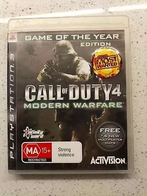 ❤️Call Of Duty 4 Modern Warefare - Playstation 3 - Ps3 - Free Shipping! COMPLETE • $5.99