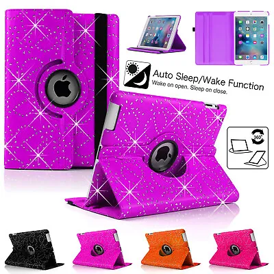 For Apple IPad Mini 4/5 Generation 7.9-inch 360 Rotate Leather Stand Case Cover • £4.49