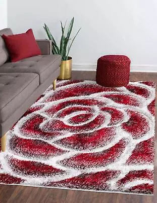 £16.65 • Buy New Modern Design Rose Pattern Living Room Bedroom Rugs Hallway Runner Area Rug 
