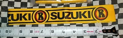 Vintage Nos R Suzuki Head Band Yellow  Guardmxama Motocross Helmet Visor  • $45