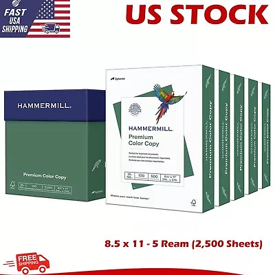 Printer Paper Premium Color 28 Lb Copy Paper 8.5 X 11 - 5 Reams (2500 Sheets) • $55.98