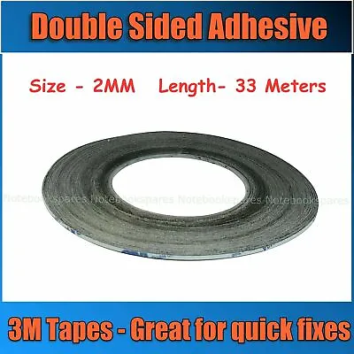 3M 2mm Double Sided Tape Adhesive Sticky Mobile Phone LCD Touch Screen • £3.25