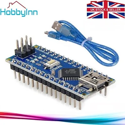 £7.99 • Buy Nano ATMega328P CH340G Arduino Compatible Board With USB Cable Soldered V 3.0