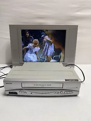 Sanyo VWM-950 4-Head Hi-Fi VCR VHS Player. No Remote VCR Tested & Working • $34.95