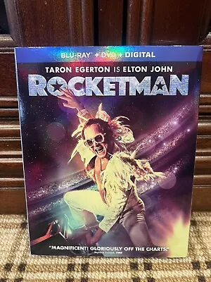 Rocketman (Blu-ray 2019) With Slipcover & Collectible Book • $9.99