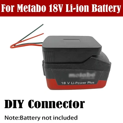 £17.58 • Buy Metabo 18V Battery DIY Adapter For Motor Power And More No Tools Included