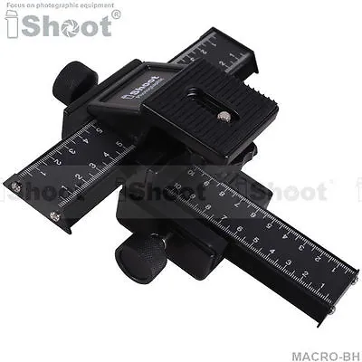 4-way Macro Focusing Rail Slider Tripod Bracket For Sony Nikon Camera+Lens+Flash • $61.14