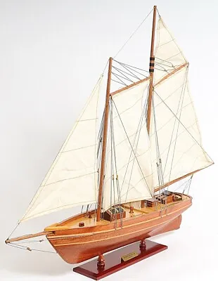 Yacht America Sailboat Fully Rigged & Assembled Wood America's Cup 33  Model New • $232.49