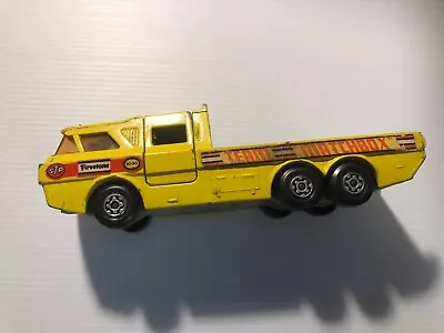 Matchbox Super Kings K-7 Yellow Racing Team Car Transporter 1972 • $20