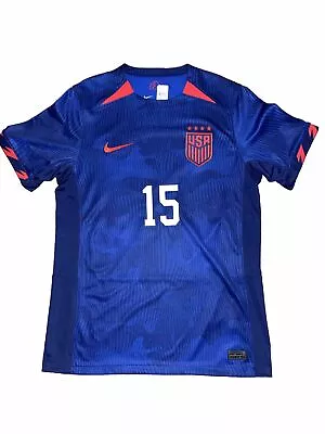 NWOT 2023 Nike World Cup USA #15 Megan Rapinoe Away Soccer Dri-Fit Jersey Size M • $43.99