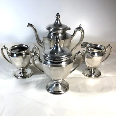 W.S. Co. Quadruple Plated Tea Service - Two Sets (4 Pieces) • $48