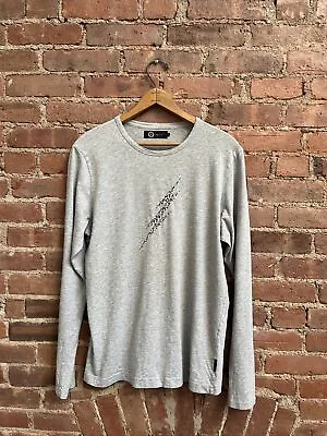 Vintage Agnès B. Sport Women's Long Sleeve T Shirt  Sz 2 Gray 100% Cotton • $85