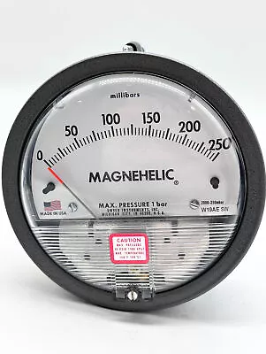 NEW Dwyer 2000-250MBAR Magnehelic Pressure Gauge 0-250mBar  • $47.50