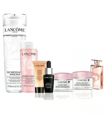 Lancomé Skincare Gift Set Full Size Toner Mini Serum Cream Mascara Idole Parfum • £39.99
