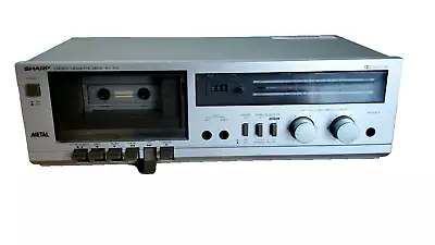 Rare Vintage Sharp RT-100 Metal Dolby Silver 10W Stereo Cassette Deck • $54.96