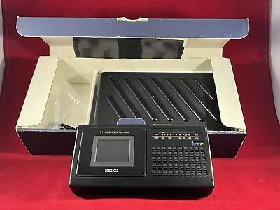 VINTAGE SEIKO POCKET COLOR TV T-102 TFT  W/Box Hard Case And Pouch WORKING • $49